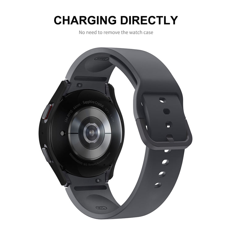 For Samsung Galaxy Watch5 40mm ENKAY Hat-Prince Full Coverage PC Frame + 9H Tempered Glass Case(Black) - free shipping - PMC TechLife - Order now!