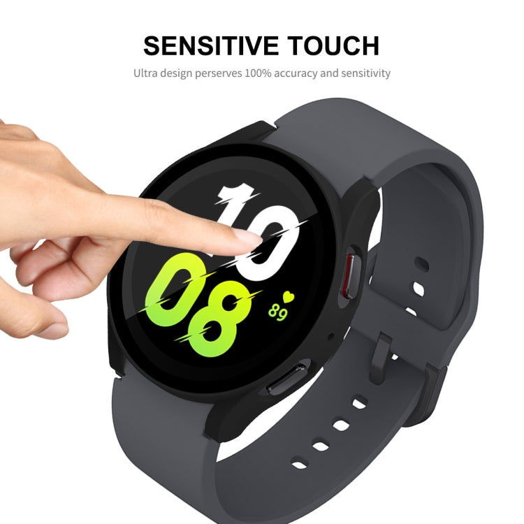 For Samsung Galaxy Watch5 40mm ENKAY Hat-Prince Full Coverage PC Frame + 9H Tempered Glass Case(White) - free shipping - PMC TechLife - Order now!