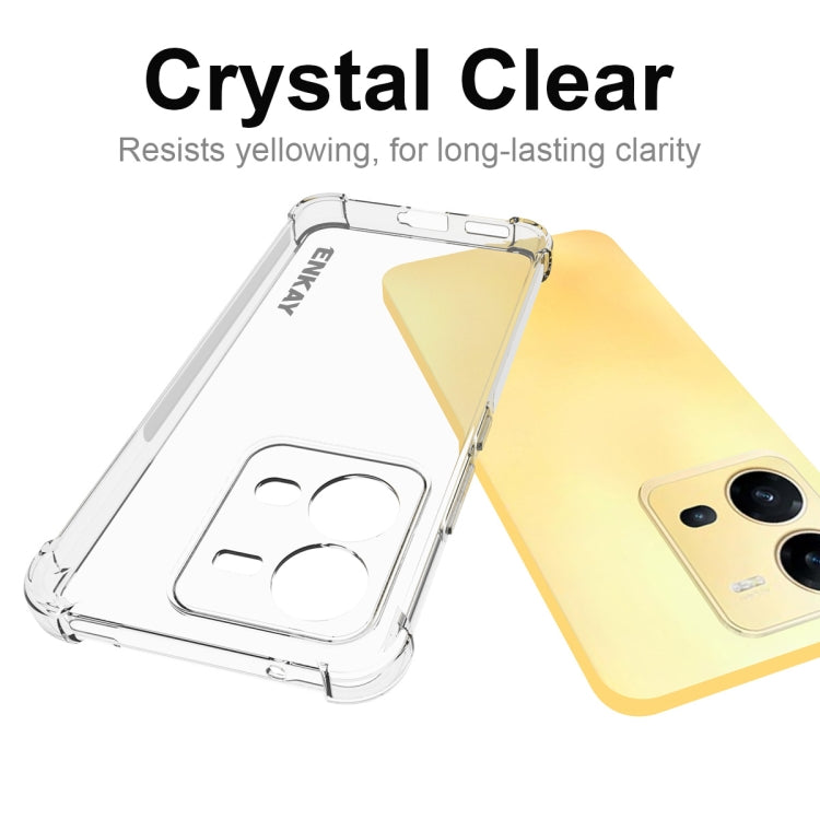 For vivo V25 5G Global ENKAY Clear TPU Shockproof Phone Case - free shipping - PMC TechLife - Order now!