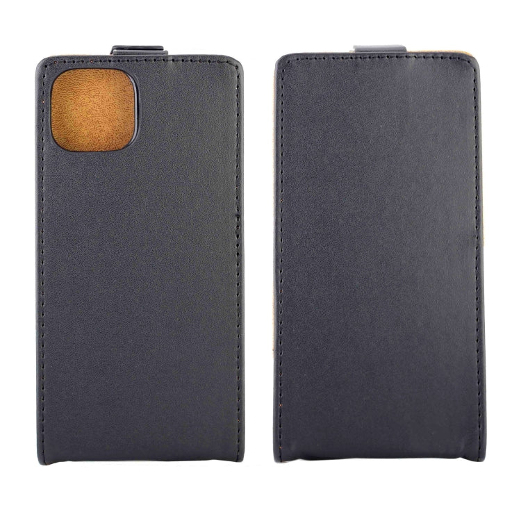 For iPhone 14 Vertical Flip Leather Phone Case with Card Slot(Black) - iPhone 14 Cases by PMC Jewellery | Online Shopping South Africa | PMC Jewellery