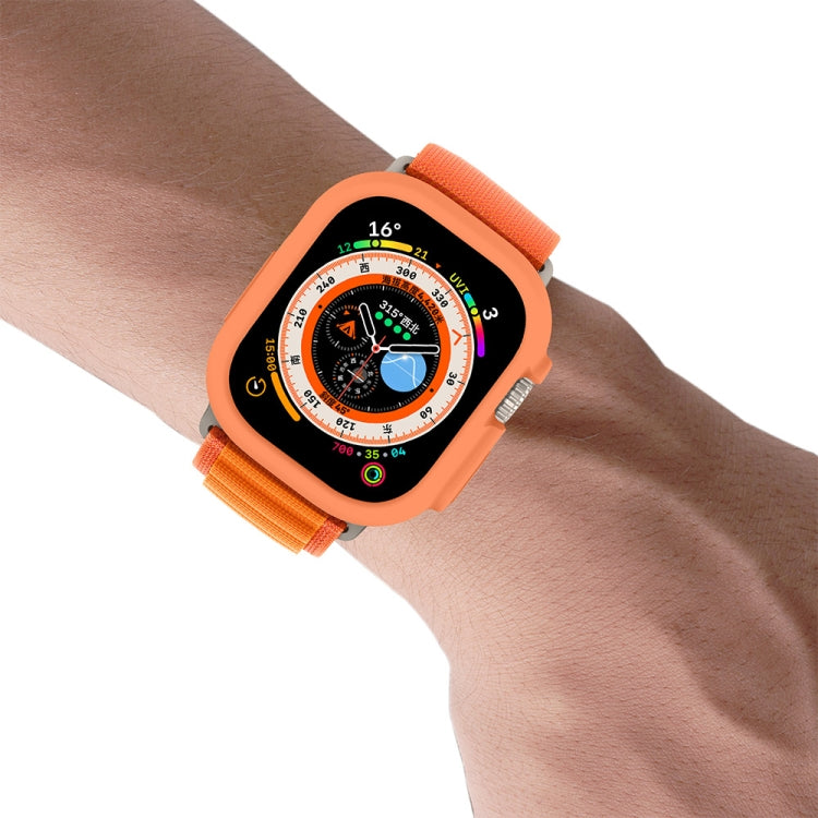 For Apple Watch Ultra 49mm ENKAY Solid Color Protective Soft TPU Frame Case(Cyan) - free shipping - PMC TechLife - Order now!