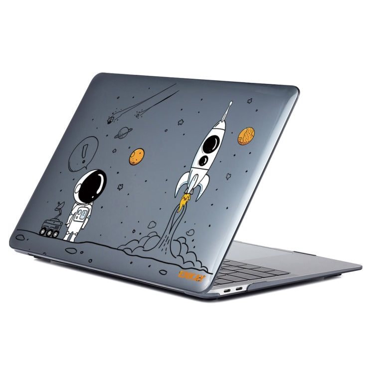 For MacBook Pro 13.3 A1708 ENKAY Hat-Prince 3 in 1 Spaceman Pattern Laotop Protective Crystal Case with TPU Keyboard Film / Anti-dust Plugs, Version:EU(Spaceman No.1) - MacBook Pro Cases by ENKAY | Online Shopping South Africa | PMC Jewellery