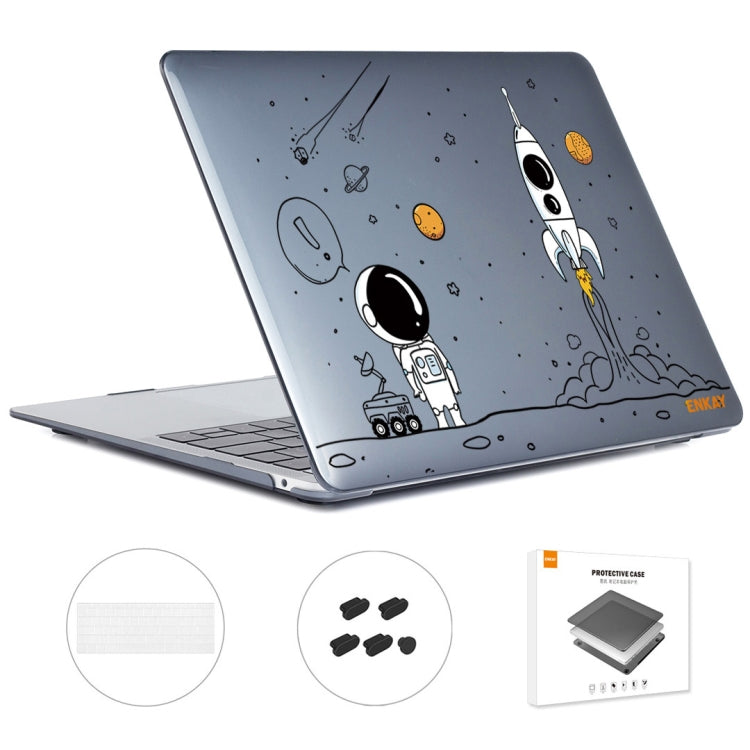 For MacBook Pro 15.4 A1707/A1990 ENKAY Hat-Prince 3 in 1 Spaceman Pattern Laotop Protective Crystal Case with TPU Keyboard Film / Anti-dust Plugs, Version:EU(Spaceman No.1) - free shipping - PMC TechLife - Order now!