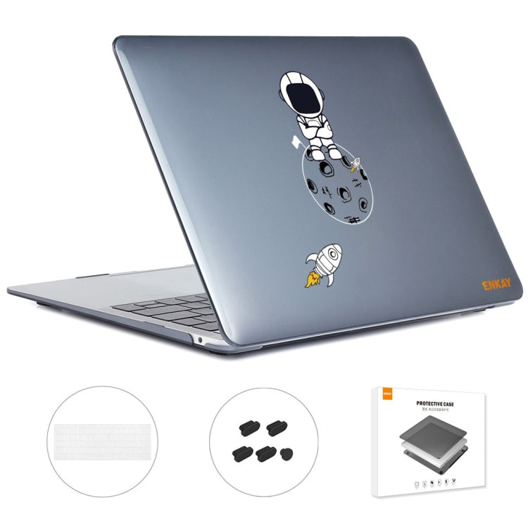 For MacBook Pro 15.4 A1707/A1990 ENKAY Hat-Prince 3 in 1 Spaceman Pattern Laotop Protective Crystal Case with TPU Keyboard Film / Anti-dust Plugs, Version:EU(Spaceman No.4) - free shipping - PMC TechLife - Order now!
