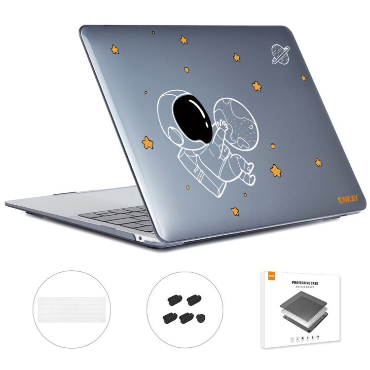 For MacBook Pro 15.4 A1707/A1990 ENKAY Hat-Prince 3 in 1 Spaceman Pattern Laotop Protective Crystal Case with TPU Keyboard Film / Anti-dust Plugs, Version:EU(Spaceman No.5) - free shipping - PMC TechLife - Order now!