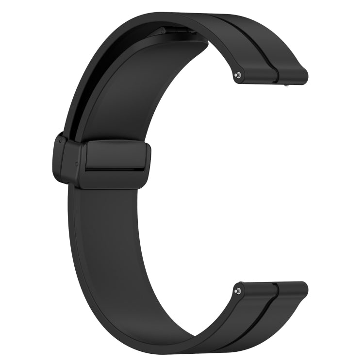 Compatible with Garmin Venu Sq 2 20mm Solid Color Magnetic Clasp Silicone Watch Band(Black) - free shipping - PMC TechLife - Order now!