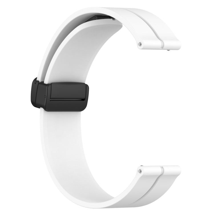 For Amazfit GTR 2 22mm Solid Color Magnetic Clasp Silicone Watch Band(White) - free shipping - PMC TechLife - Order now!