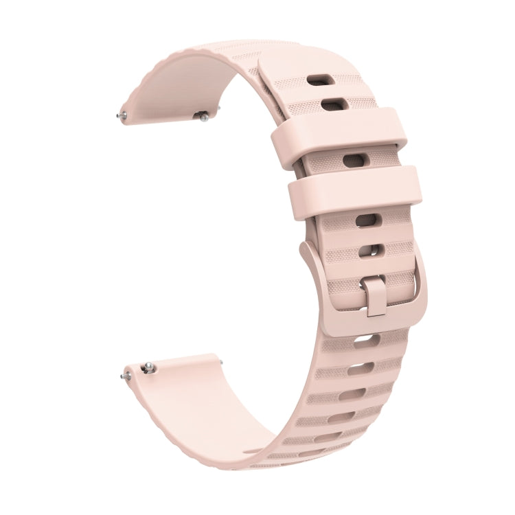 For Amazfit GTS 2 Mini 20mm Wavy Dot Pattern Solid Color Silicone Watch Band(Pink) - free shipping - PMC TechLife - Order now!