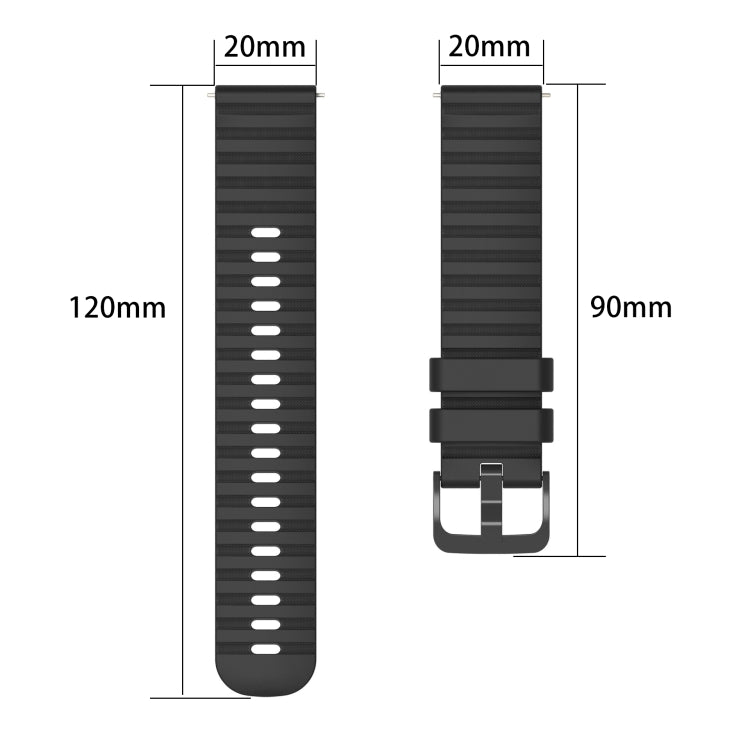 For Amazfit GTS 2 Mini 20mm Wavy Dot Pattern Solid Color Silicone Watch Band(Beige) - free shipping - PMC TechLife - Order now!
