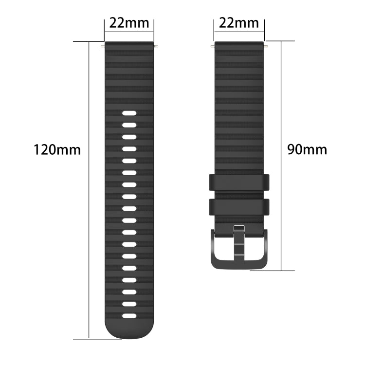 For Amazft 2 Stratos 22mm Wavy Dot Pattern Solid Color Silicone Watch Band(Wine Red) - free shipping - PMC TechLife - Order now!