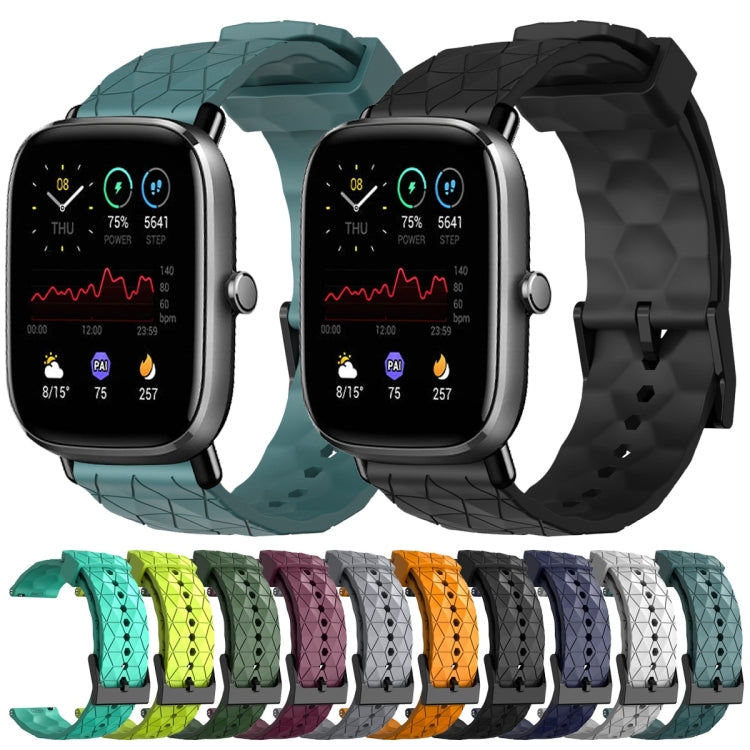 For Amazfit GTS 2 Mini 20mm Football Pattern Solid Color Silicone Watch Band(Lime Green) - free shipping - PMC TechLife - Order now!
