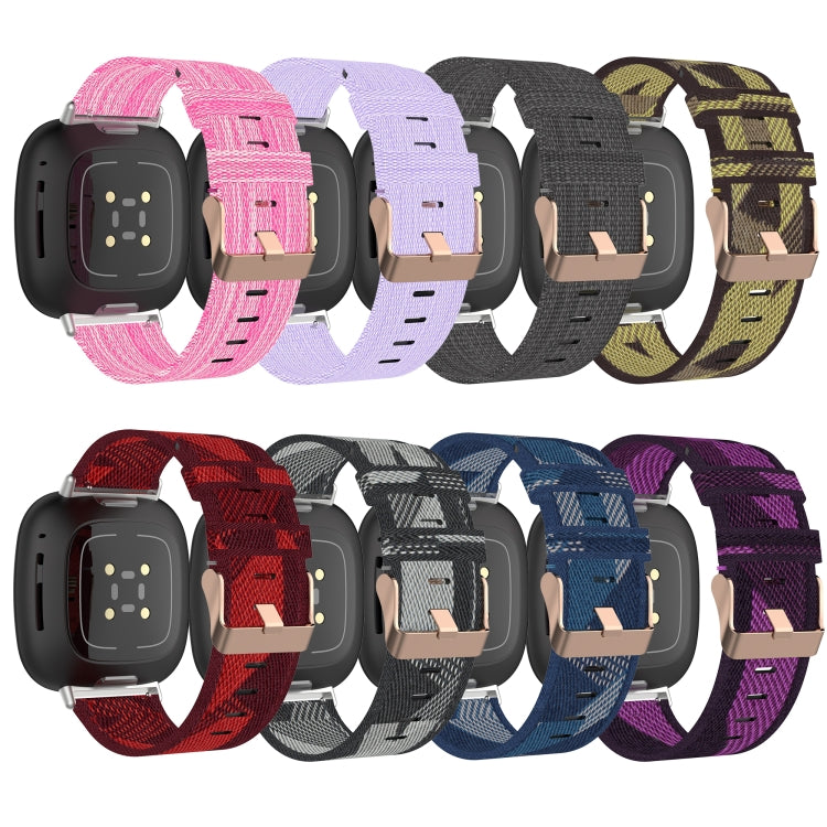 For Fitbit Versa 3 Nylon Weave Canvas Watch Band(Grey) - free shipping - PMC TechLife - Order now!