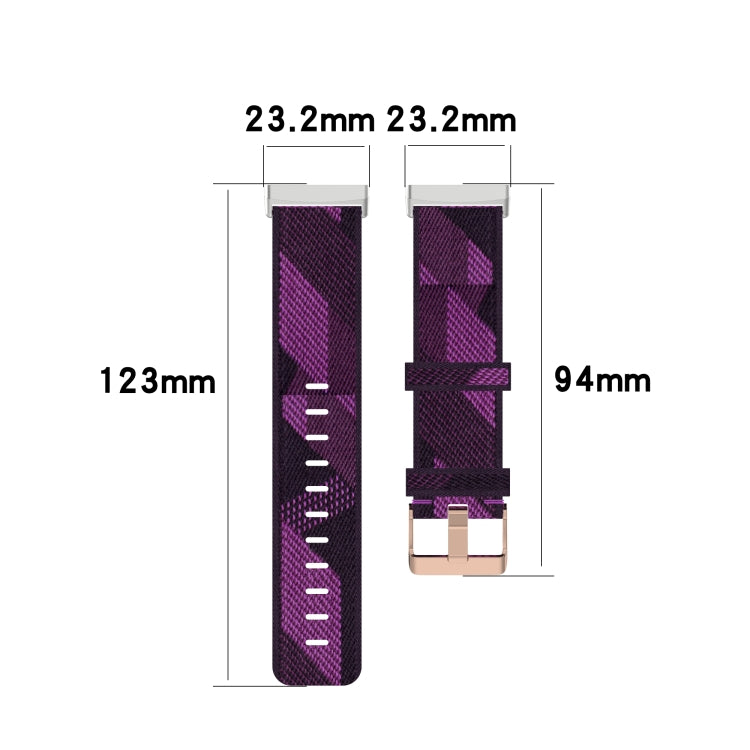For Fitbit Sense Nylon Weave Canvas Watch Band(Pink) - free shipping - PMC TechLife - Order now!