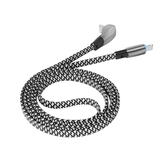 ENKAY Hat-Prince 30W USB C / Type-C to Apple 8 Pin 3A Fast Charging Data Weave Cable, Length:1m - Cable & Adapter by ENKAY | Online Shopping South Africa | PMC Jewellery