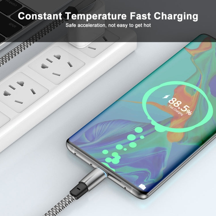 ENKAY Hat-Prince 30W USB C / Type-C to 8 Pin 3A Fast Charging Data Weave Cable, Length:2m - free shipping - PMC TechLife - Order now!