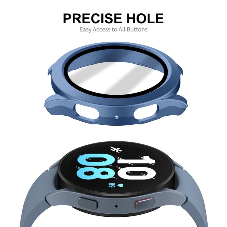 For Samsung Galaxy Watch4/5 40mm ENKAY Hat-Prince Waterproof Full Coverage PC Frame + 9H Tempered Glass Case(Bright Silver) - free shipping - PMC TechLife - Order now!