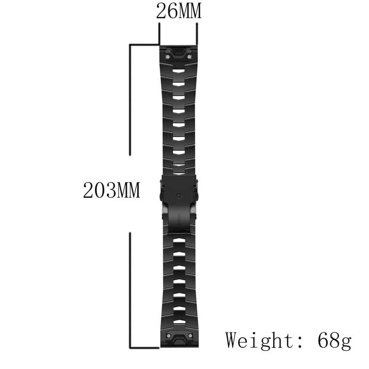 Compatible with Garmin Enduro 2 26mm Titanium Alloy Quick Release Watch Band(Titanium Gray) - free shipping - PMC TechLife - Order now!
