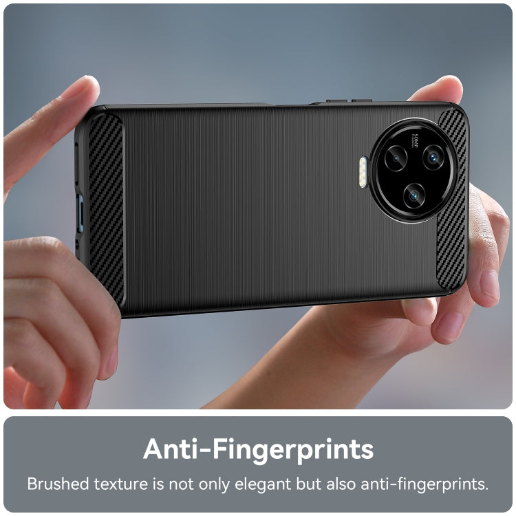 For Infinix Note 12 2023 Brushed Texture Carbon Fiber TPU Phone Case(Black) - Infinix Cases by PMC TechLife | Online Shopping South Africa | PMC TechLife | Buy Now Pay Later Mobicred