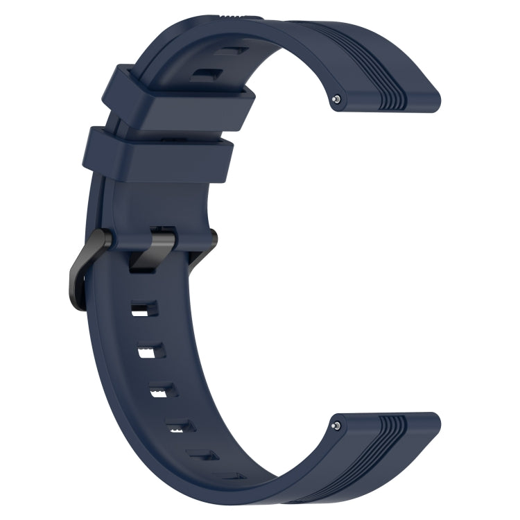 For Honor Magic Watch 2 46mm 22mm Concave Striped Slicone Watch Band(Navy Blue) - free shipping - PMC TechLife - Order now!