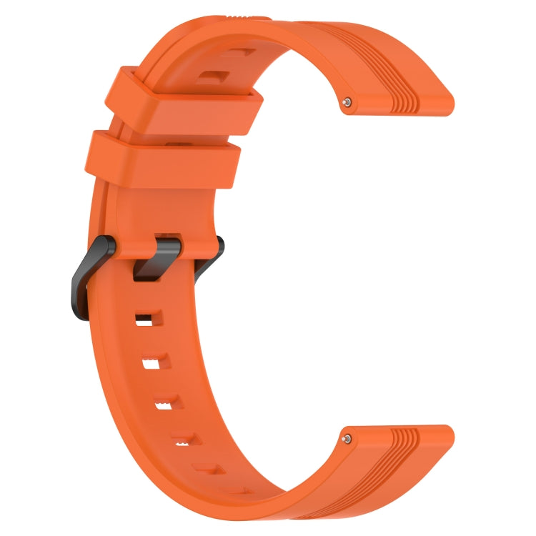 Compatible with Garmin Compatible witherunner Sq2 20mm Concave Striped Slicone Watch Band(Orange) - free shipping - PMC TechLife - Order now!
