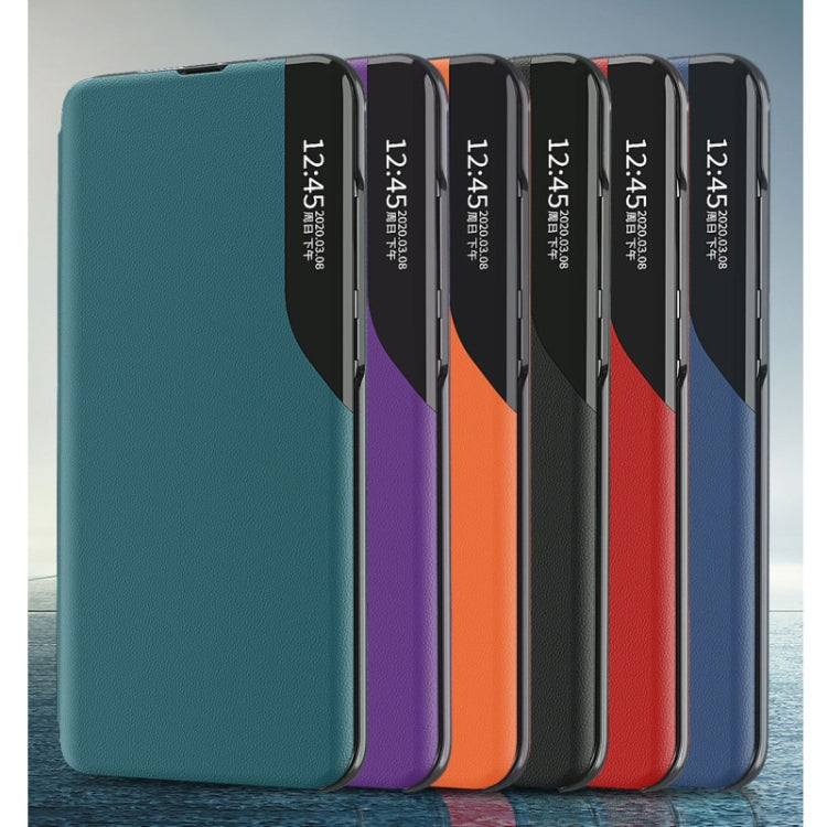 For Xiaomi Poco X5 Side Display Adsorption Leather Phone Case(Purple) - free shipping - PMC TechLife - Order now!