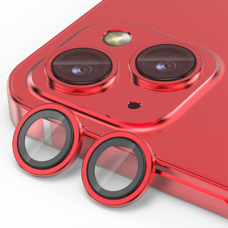 For iPhone 14 / 14 Plus ENKAY AR Anti-reflection Camera Lens Glass Full Film(Red) - iPhone 14 Tempered Glass by ENKAY | Online Shopping South Africa | PMC TechLife | Buy Now Pay Later Mobicred