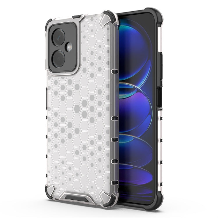For Xiaomi Redmi Note 12 4G Shockproof Honeycomb Phone Case(White) - free shipping - PMC TechLife - Order now!