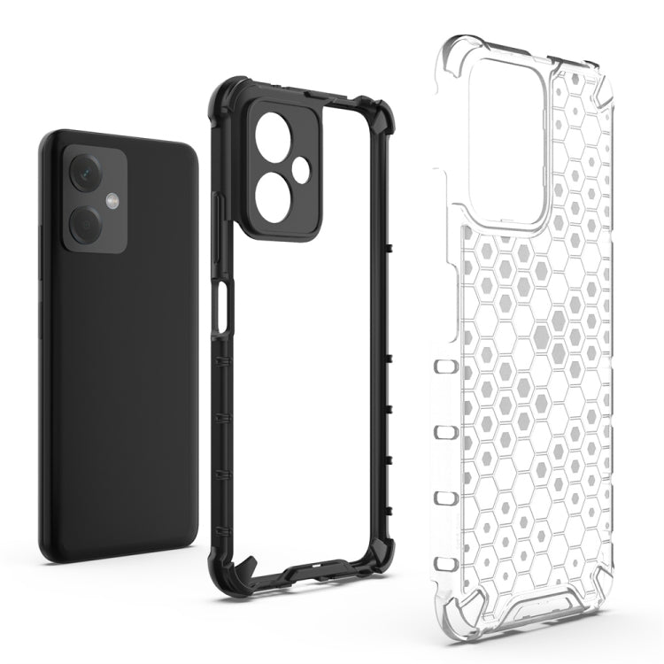 For Xiaomi Redmi Note 12 4G Shockproof Honeycomb Phone Case(White) - free shipping - PMC TechLife - Order now!