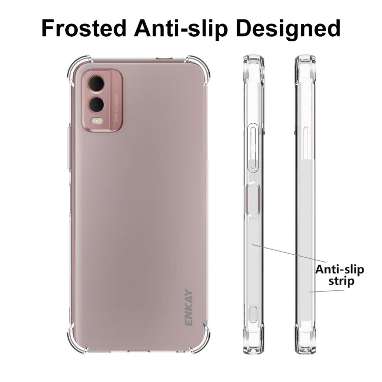 For Nokia C32 4G ENKAY Clear TPU Shockproof Anti-slip Phone Case - free shipping - PMC TechLife - Order now!