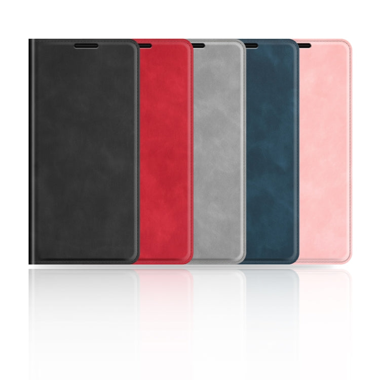 For Samsung Galaxy A54 5G Retro-skin Magnetic Suction Leather Phone Case(Red) - free shipping - PMC TechLife - Order now!
