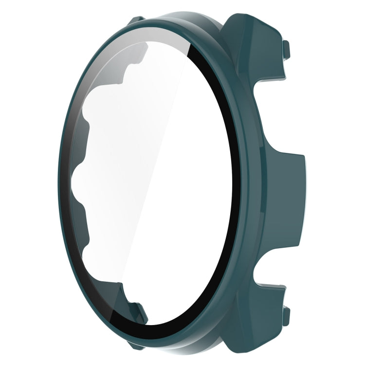 For Garmin Forerunner 965 PC + Toughened Film Integrated Watch Protective Case(Green) - Smart Wear by PMC TechLife | Online Shopping South Africa | PMC TechLife