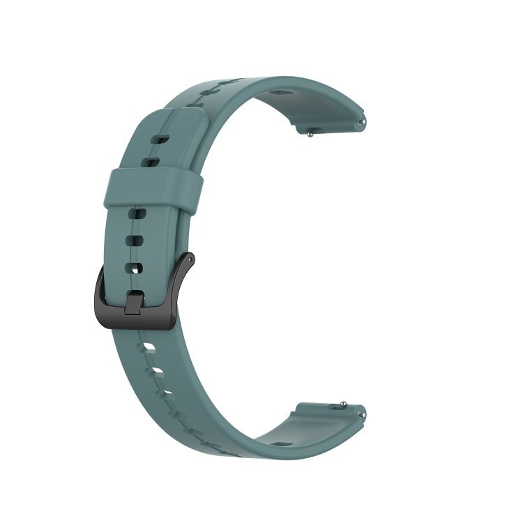 For Huawei Band 6 Solid Color Silicone Watch Band(Rock Cyan) - Smart Wear by PMC TechLife | Online Shopping South Africa | PMC TechLife