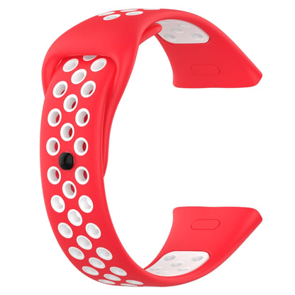 For Redmi Watch 3 Sports Two-Color Silicone Watch Band(Red+White) - Smart Wear by PMC Jewellery | Online Shopping South Africa | PMC Jewellery