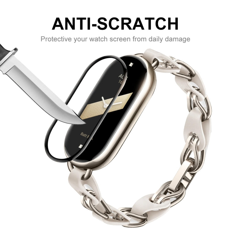 5pcs For Xiaomi Band 8 ENKAY Hat-Prince 3D Full Coverage Soft PC Edge + PMMA HD Screen Protector Film - Smart Wear by ENKAY | Online Shopping South Africa | PMC TechLife