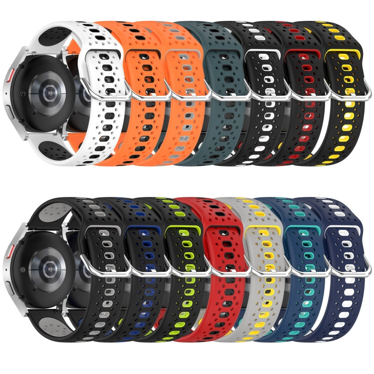 For GarminMove Trend 20mm Breathable Two-Color Silicone Watch Band(Midnight Blue+White) -  by PMC TechLife | Online Shopping South Africa | PMC TechLife