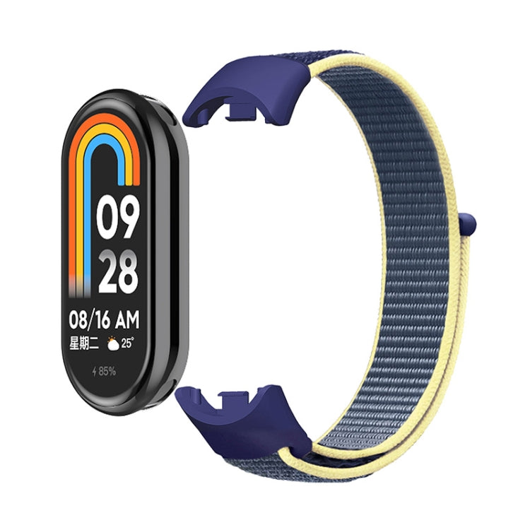 For Xiaomi Mi Band 8 ENKAY Hat-Prince 2 in 1 Set Full Coverage Screen Protector + Nylon Loop Watch Band(Blue+Green) - Watch Bands by ENKAY | Online Shopping South Africa | PMC TechLife | Buy Now Pay Later Mobicred
