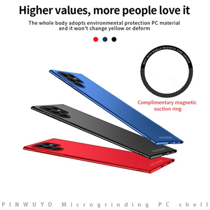 For Samsung Galaxy S23 Ultra 5G PINWUYO Magnetic Magsafe Frosted PC Ultra-thin Hard Phone Case(Red) - Galaxy S23 Ultra 5G Cases by PINWUYO | Online Shopping South Africa | PMC Jewellery