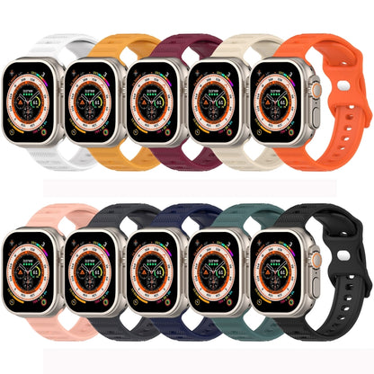 For Apple Watch 4 40mm Reverse Buckle Dot Texture Silicone Watch Band(Pink) - Watch Bands by PMC Jewellery | Online Shopping South Africa | PMC Jewellery