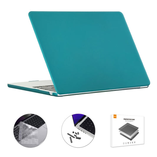 For MacBook Air 15.3 A2941 ENKAY EU Version 3 in 1 Matte Protective Case with TPU Keyboard Film & Anti-dust Plugs(Dark Cyan) - MacBook Air Cases by ENKAY | Online Shopping South Africa | PMC Jewellery