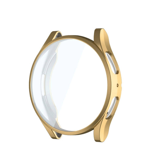 For Samsung Galaxy Watch6 44mm ENKAY Hat-Prince Full Coverage Electroplated Soft TPU Case with Screen Protection(Gold) - Watch Cases by ENKAY | Online Shopping South Africa | PMC Jewellery