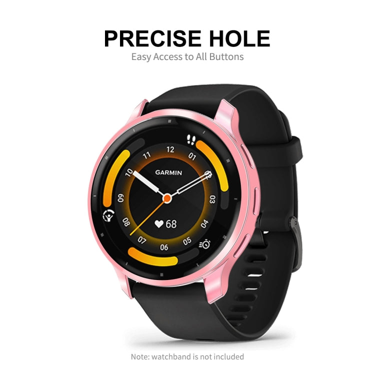Compatible with Garmin Venu 3S ENKAY Hat-Prince Full Coverage Electroplated TPU Watch Case with Screen Protection(Silver) - free shipping - PMC TechLife - Order now!