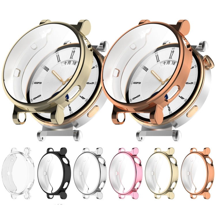For Huawei Watch GT4 46mm Full Coverage TPU Electroplated Watch Protective Case(Gold) - Watch Cases by PMC TechLife | Online Shopping South Africa | PMC TechLife