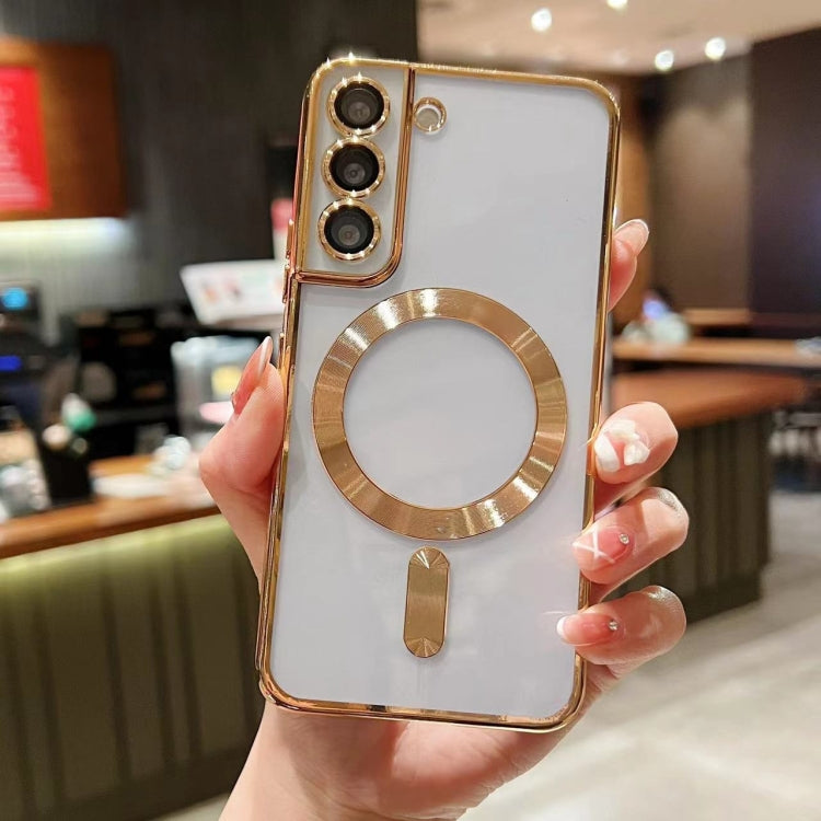 For Samsung Galaxy S22 5G MagSafe Electroplating TPU Phone Case(Gold) - Galaxy S22 5G Cases by PMC TechLife | Online Shopping South Africa | PMC TechLife