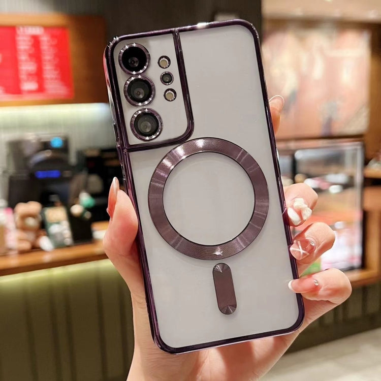 For Samsung Galaxy Note10+ MagSafe Electroplating TPU Phone Case(Purple) - Galaxy Phone Cases by PMC TechLife | Online Shopping South Africa | PMC TechLife