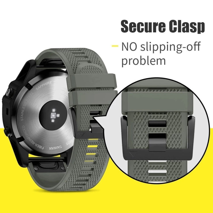 Compatible with Garmin Instinct Crossover 22mm Quick Release Silicone Watch Band(White) - Watch Bands by PMC TechLife | Online Shopping South Africa | PMC TechLife | Buy Now Pay Later Mobicred