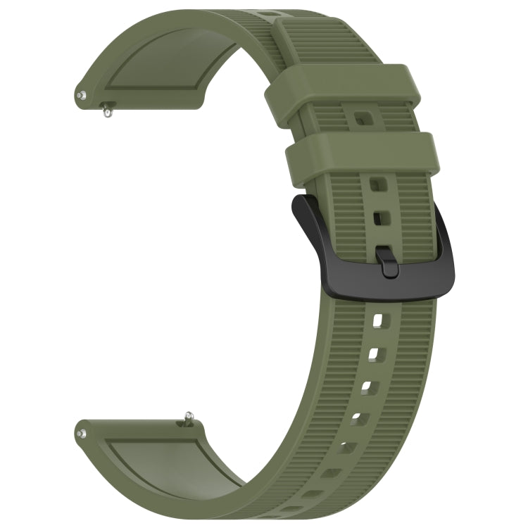 For Huawei Watch Buds 22mm Textured Silicone Solid Color Watch Band(Green) - Watch Bands by PMC TechLife | Online Shopping South Africa | PMC TechLife