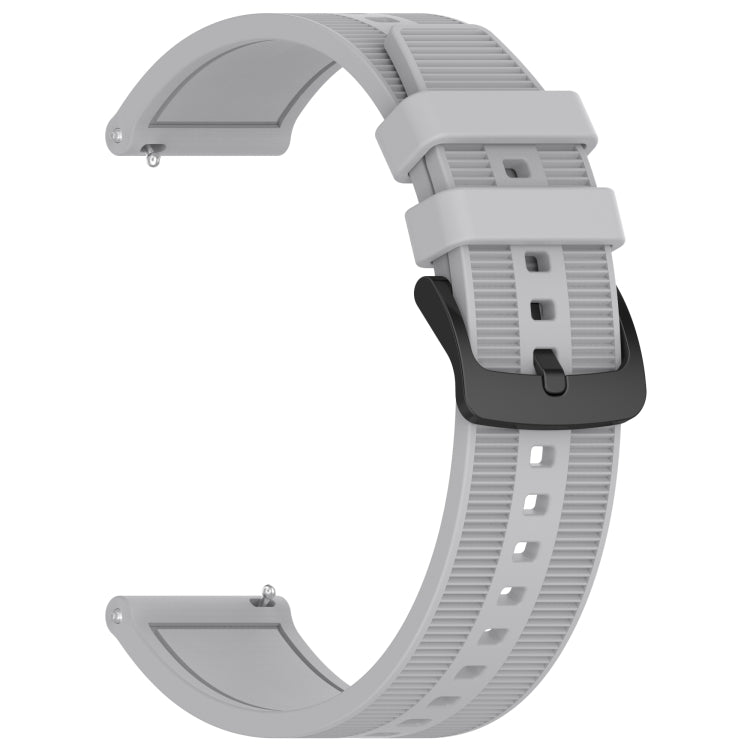 For Huawei Watch Buds 22mm Textured Silicone Solid Color Watch Band(Grey) - Watch Bands by PMC TechLife | Online Shopping South Africa | PMC TechLife