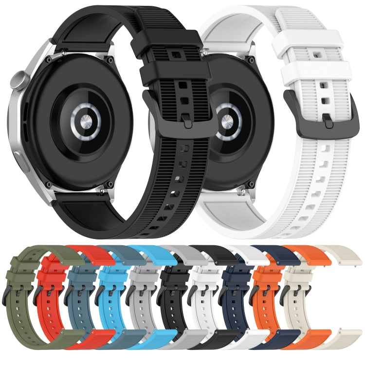 For Honor Watch GS 3 22mm Textured Silicone Solid Color Watch Band(White) - Watch Bands by PMC TechLife | Online Shopping South Africa | PMC TechLife