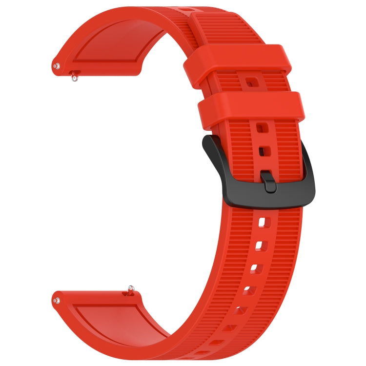 For Garmin Vivoactive 4 22mm Textured Silicone Solid Color Watch Band(Red) - Watch Bands by PMC Jewellery | Online Shopping South Africa | PMC Jewellery