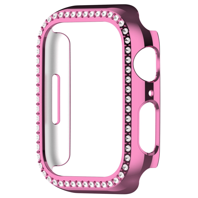 For Apple Watch SE 2023 44mm Diamond Hollow PC Watch Case(Pink) - free shipping - PMC TechLife - Order now!